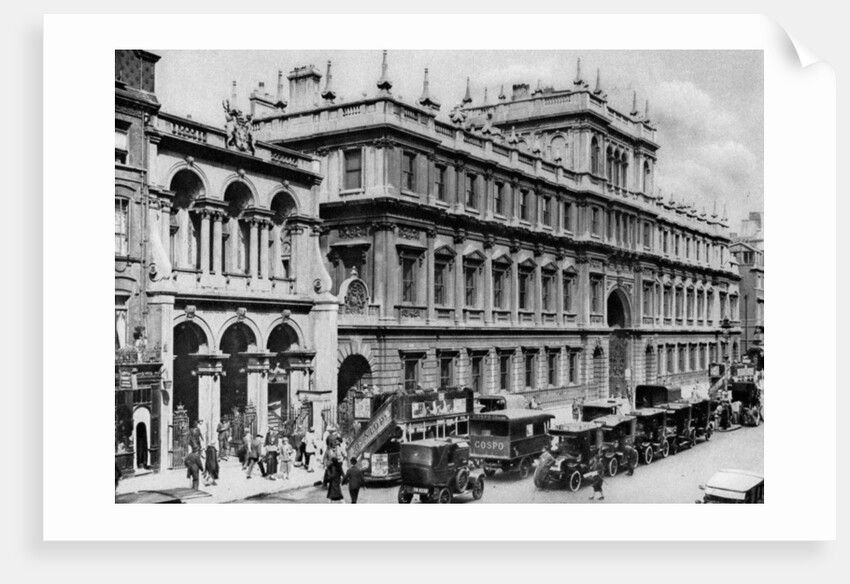 Burlington Arcade entrance and the house of the Royal Academy, Piccadilly by McLeish