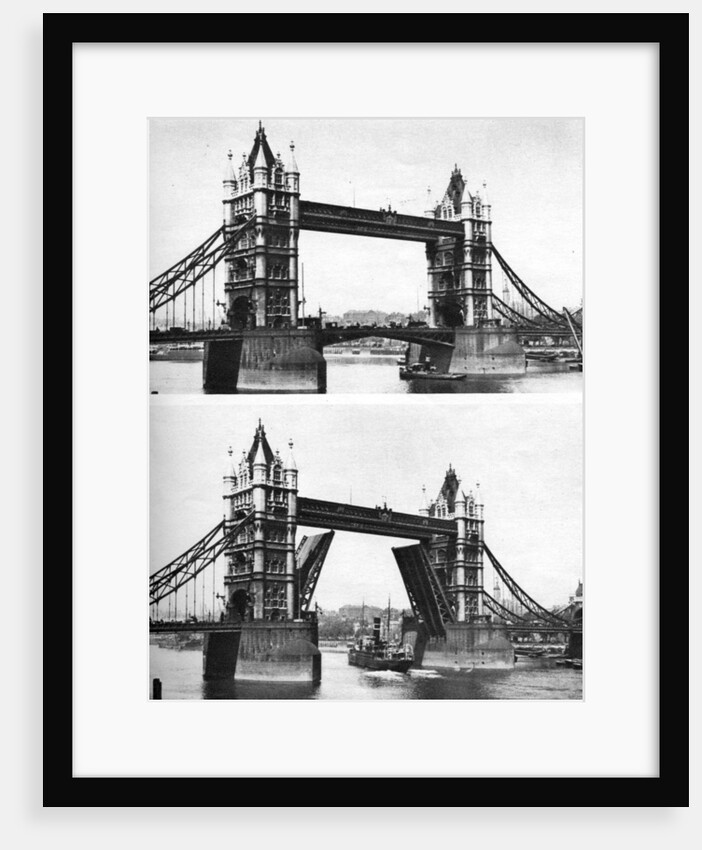 Tower Bridge open and closed, London by McLeish
