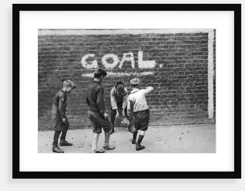 Football in the East End, London by Anonymous