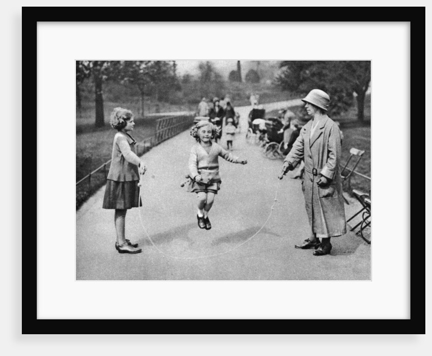 Girl skipping, Hyde Park, London by Anonymous