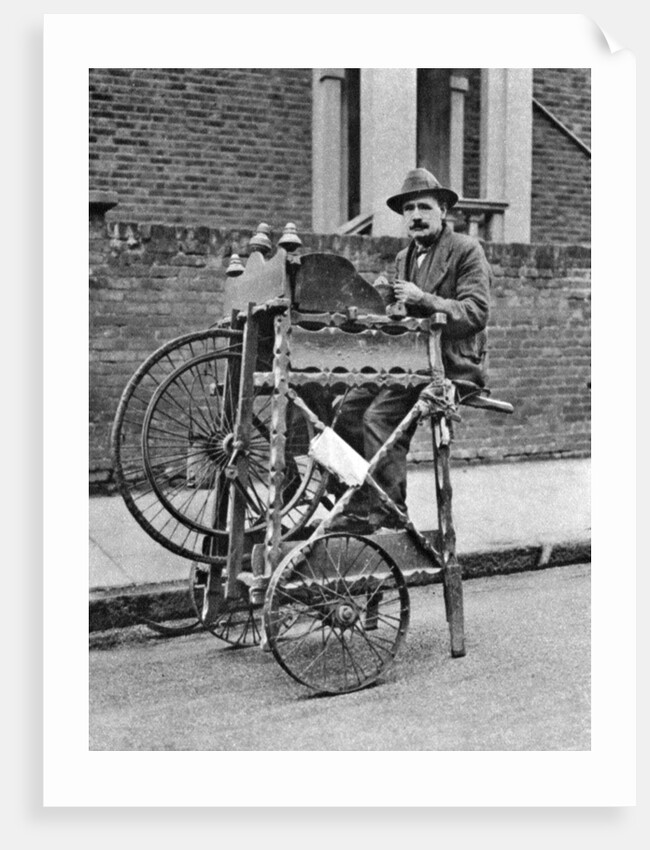 Knife and scissors grinder, London by McLeish