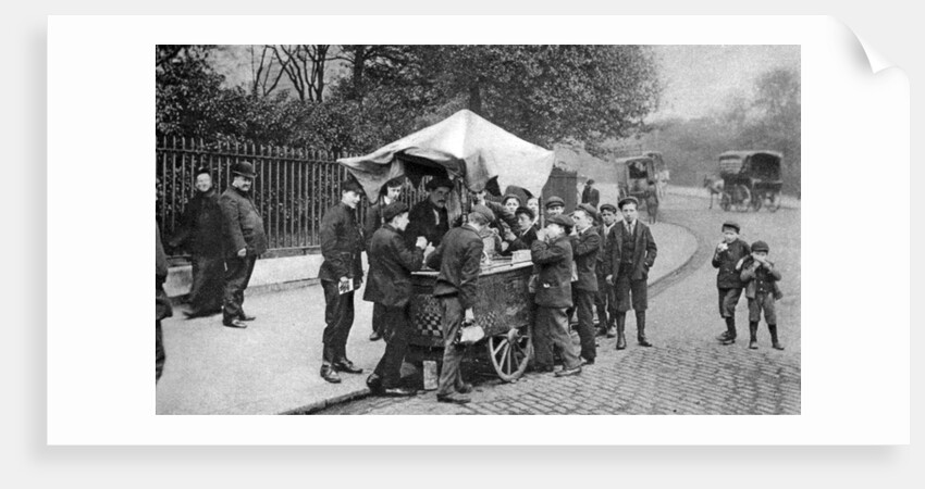 Italian ice cream or 'hoky' seller, London, early 1900s by Taylor