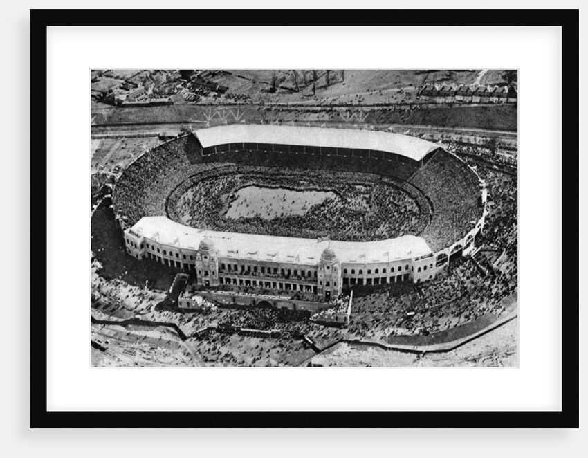 The first Cup Final at Wembley Stadium, London by Anonymous