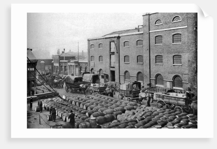 Barrels of molasses, West India Docks, London by Langfier Photo