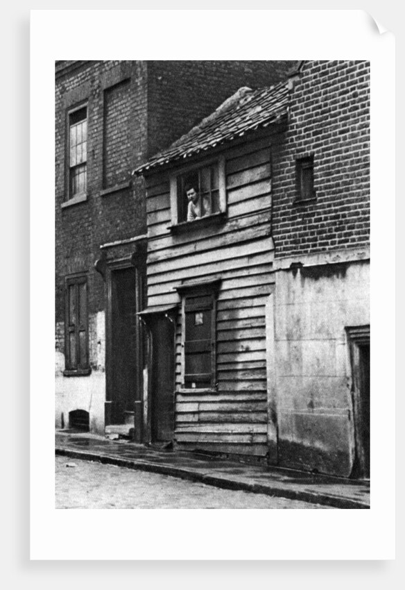 An old wooden house in St John's Hill, Shadwell, London by Whiffin