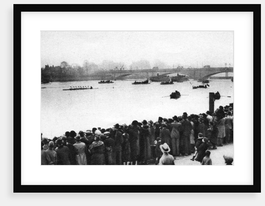 Start of the Oxford and Cambridge Boat Race, London by Anonymous