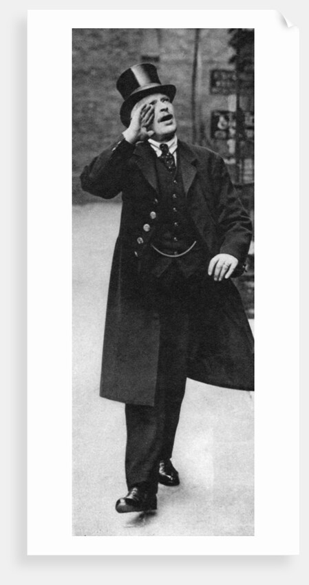 A beadle calling the hours, Ely Place, London by Anonymous