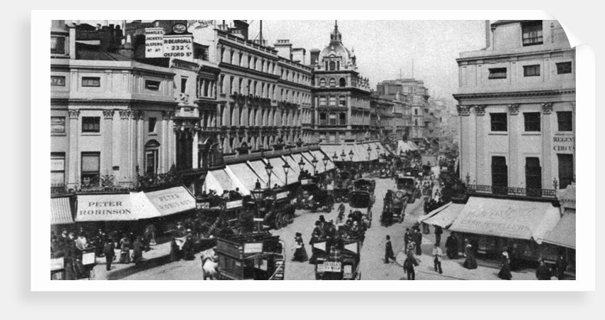 Regent Circus (Oxford Circus), London, 1880s by Anonymous