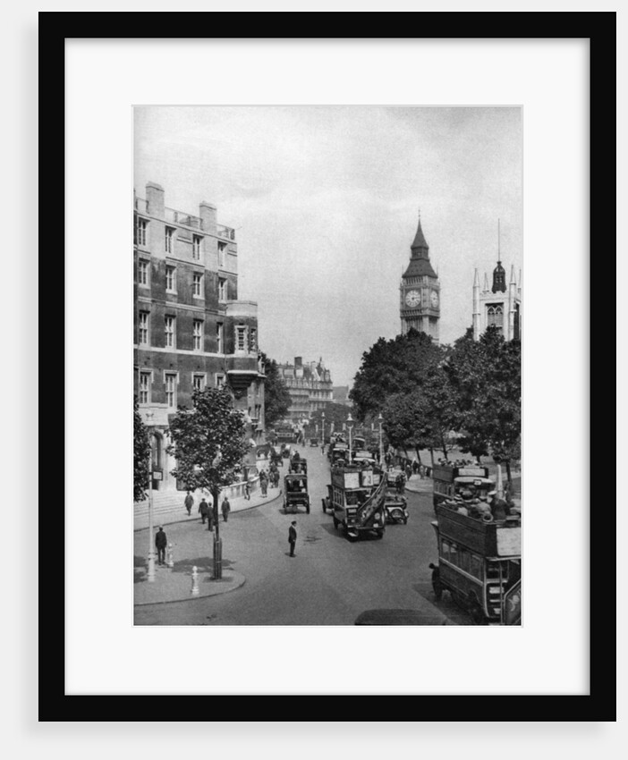 The corner of Tothill and Victoria Streets, looking towards Parliament Square, London by Ellis