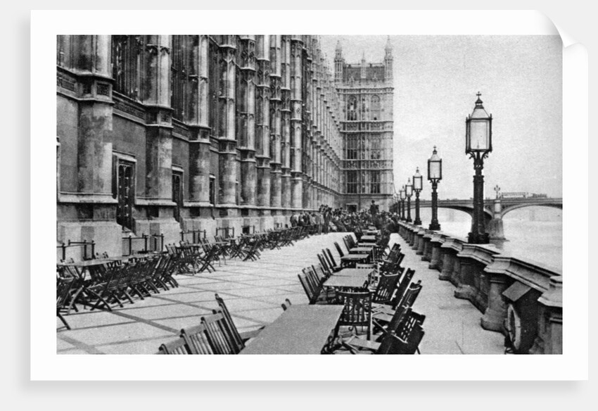 The terrace of the House of Commons, London by Anonymous