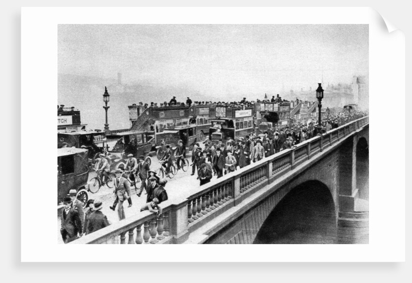 Morning 'rush hour', London Bridge, London by McLeish and Paterson