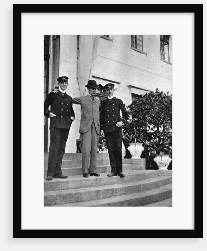 King Christian IX of Denmark (1818-1906) with two of his grandsons by Queen Alexandra