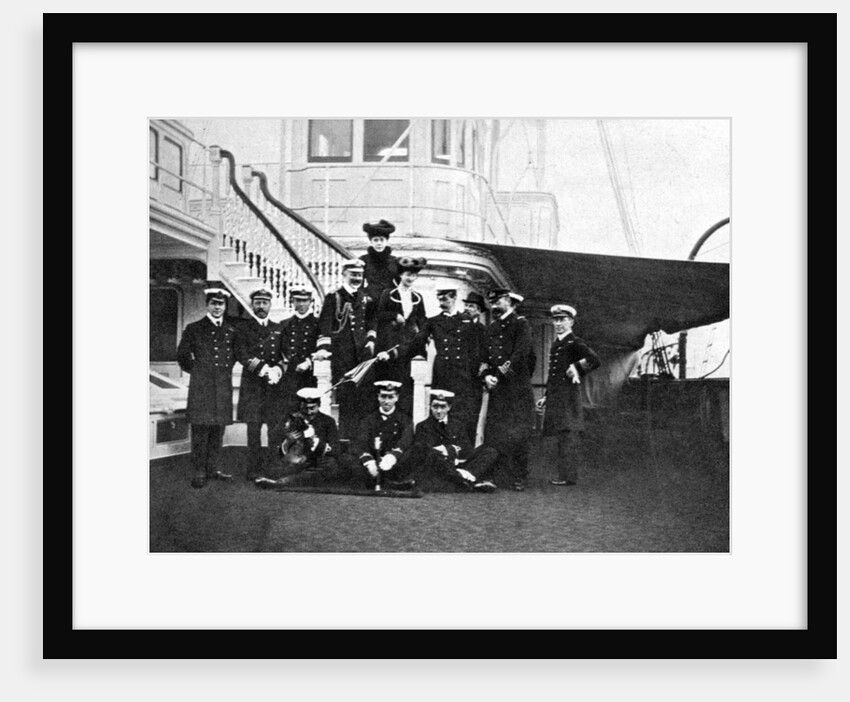 Group portrait on board the royal yacht Victoria and Albert, Copenhagen by Queen Alexandra