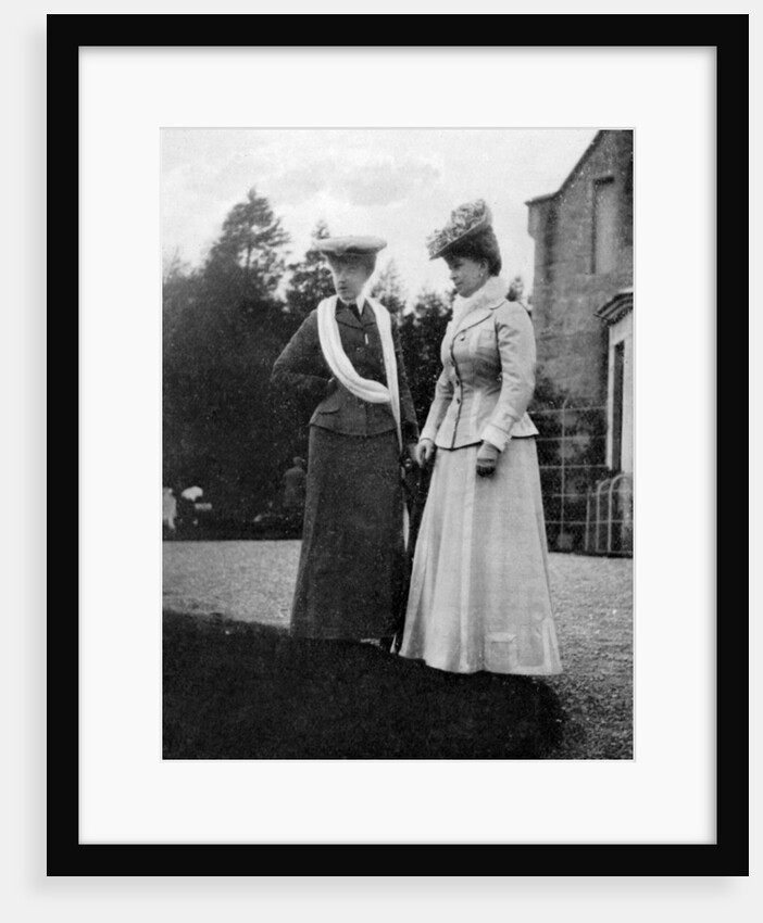 Mary of Teck (1867-1953), Princess of Wales, with the Duchesse d'Aosta by Queen Alexandra