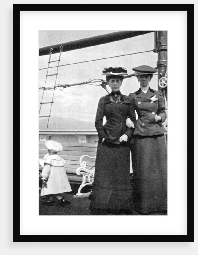 Prince Olav (1903-1991) with Lady Antrim and Miss Knollys by Queen Alexandra