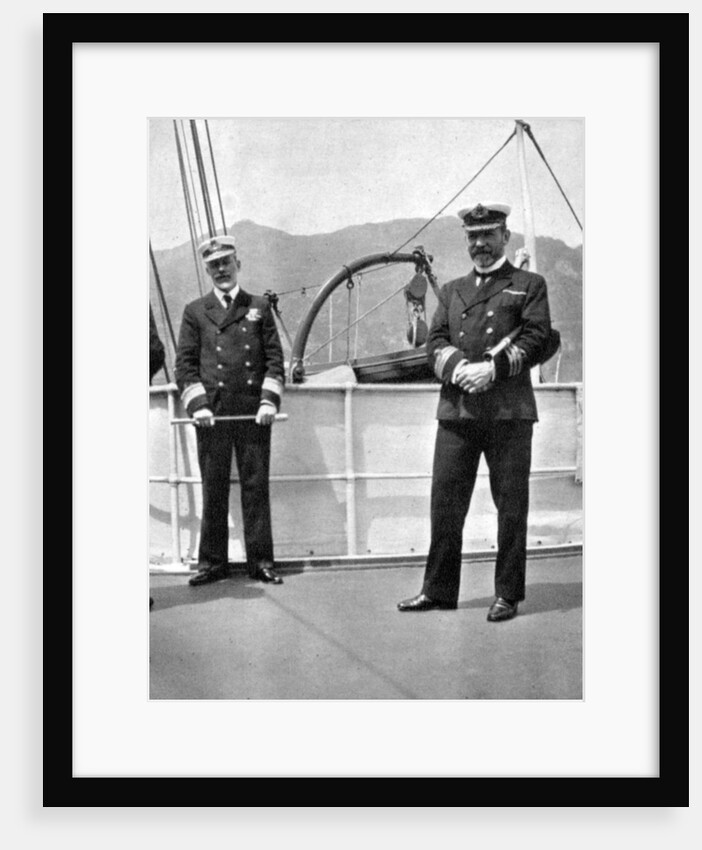 Commander Sir Archibald Milne (1855-1938) with Captain V Stanley by Queen Alexandra