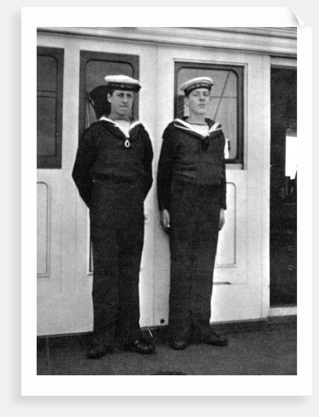 Two ship's boys on the royal yacht Victoria and Albert III by Queen Alexandra