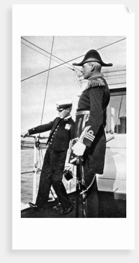 Prince Edward (1894-1972), the future King Edward VIII, with Sir Charles Cust by Queen Alexandra