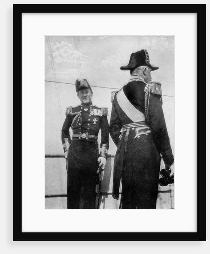 Commodore Keppel with the Duke of Connaught by Queen Alexandra