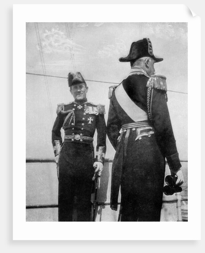 Commodore Keppel with the Duke of Connaught by Queen Alexandra