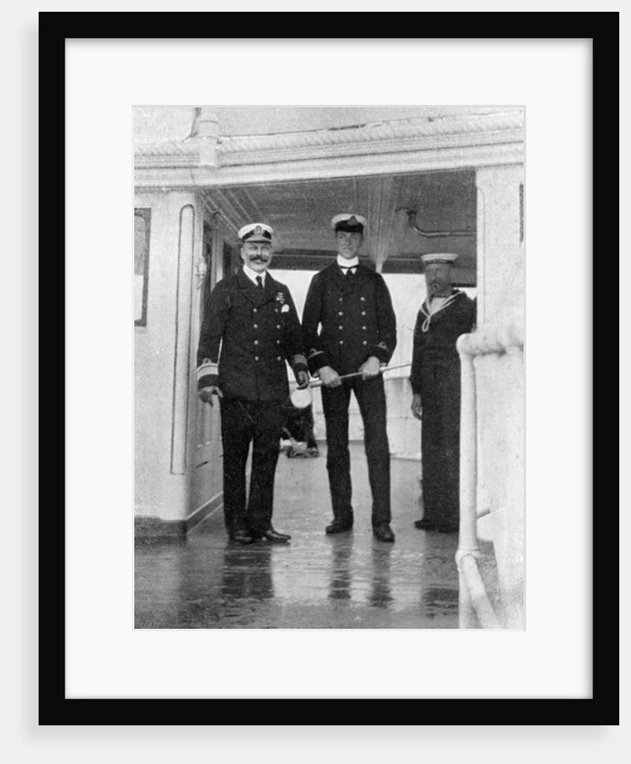 Commodore Sir Archibald Milne (1855-1938) and his sub-lieutenant, Pipon by Queen Alexandra