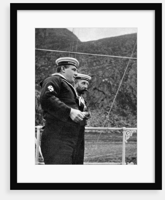 Two sailors on the royal yacht off the coast of Norway by Queen Alexandra