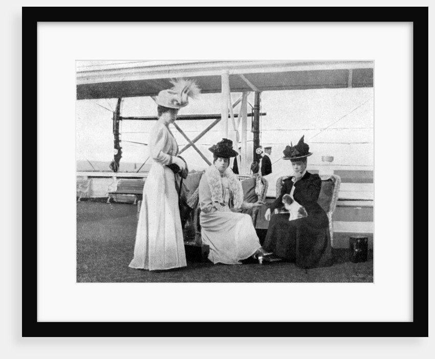 On board the royal yacht Victoria and Albert III by Queen Alexandra