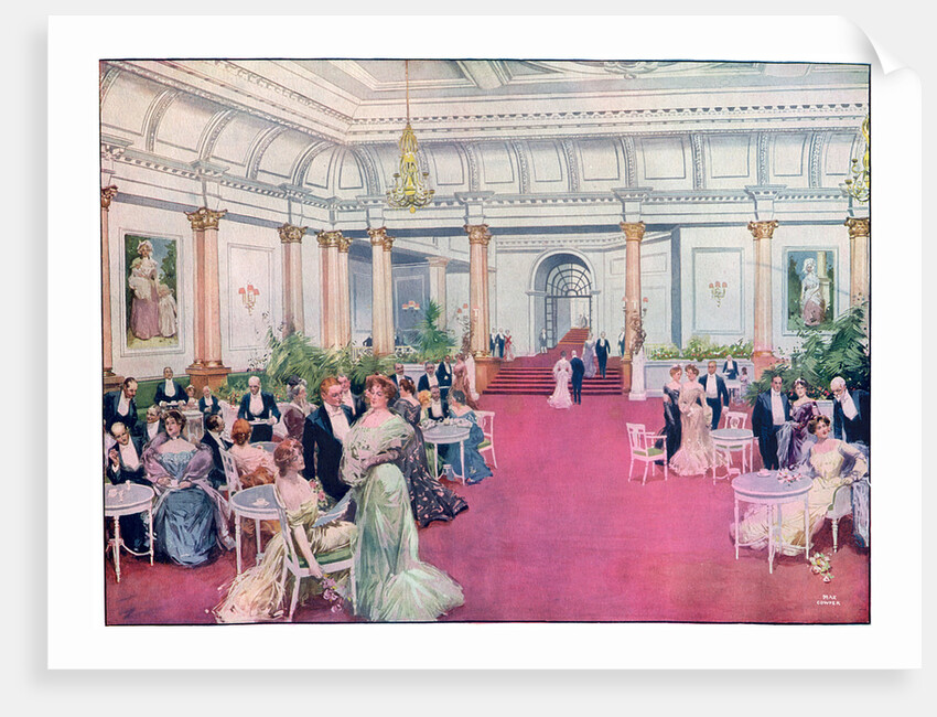 The foyer at the Savoy Restaurant, London by Max Cowper