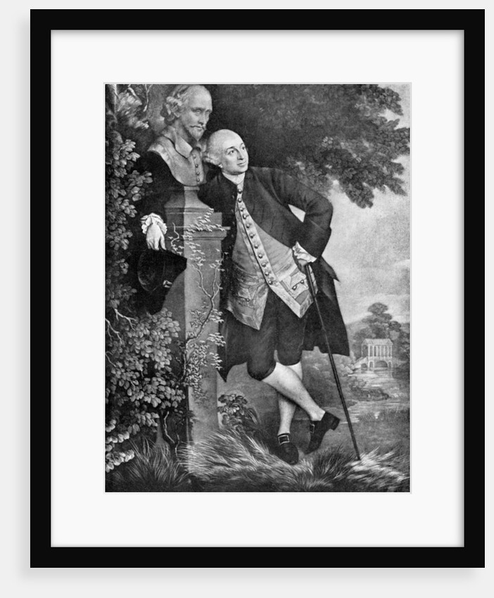 David Garrick (1717-1779), English actor, playwright, theatre manager and producer by Anonymous