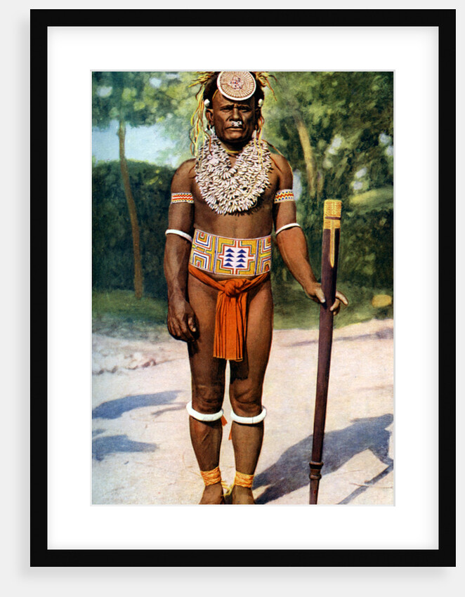 A Malayta chief, Solomon Isles by CW Collinson