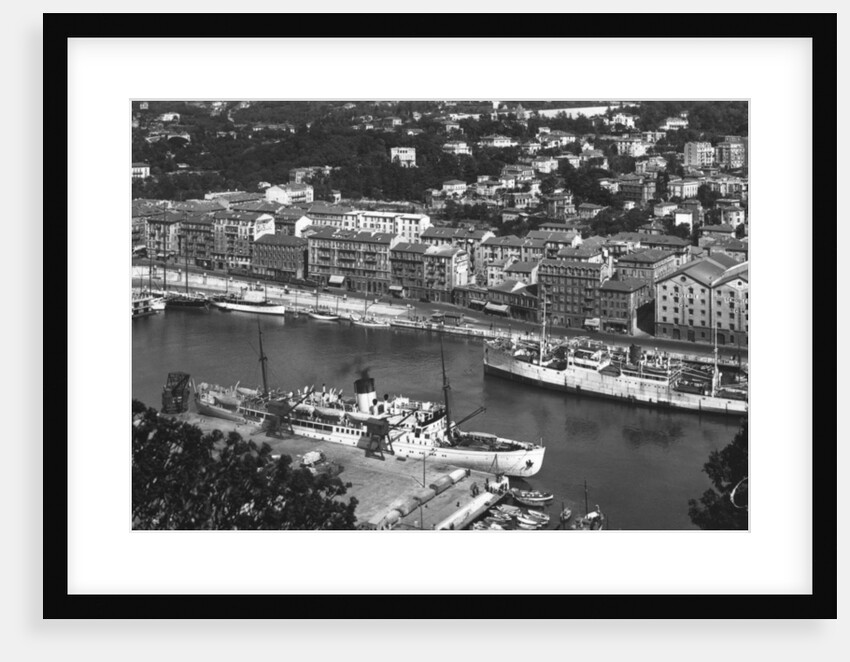The port from Mont Boron, Nice, France by Anonymous