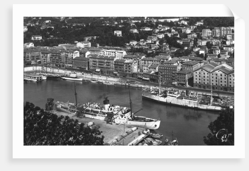 The port from Mont Boron, Nice, France by Anonymous