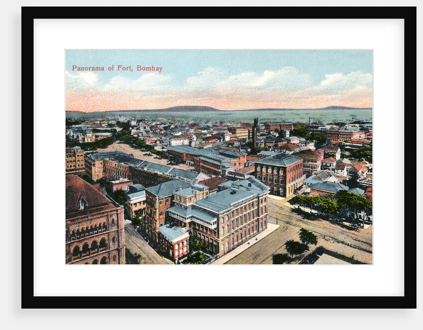 Panorama of the Fort, Bombay, India by Anonymous