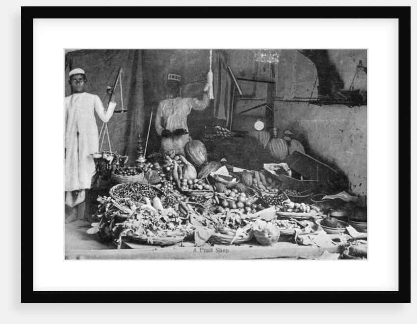 Fruit shop, India by Anonymous