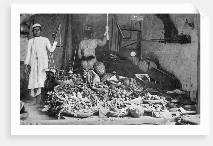 Fruit shop, India by Anonymous