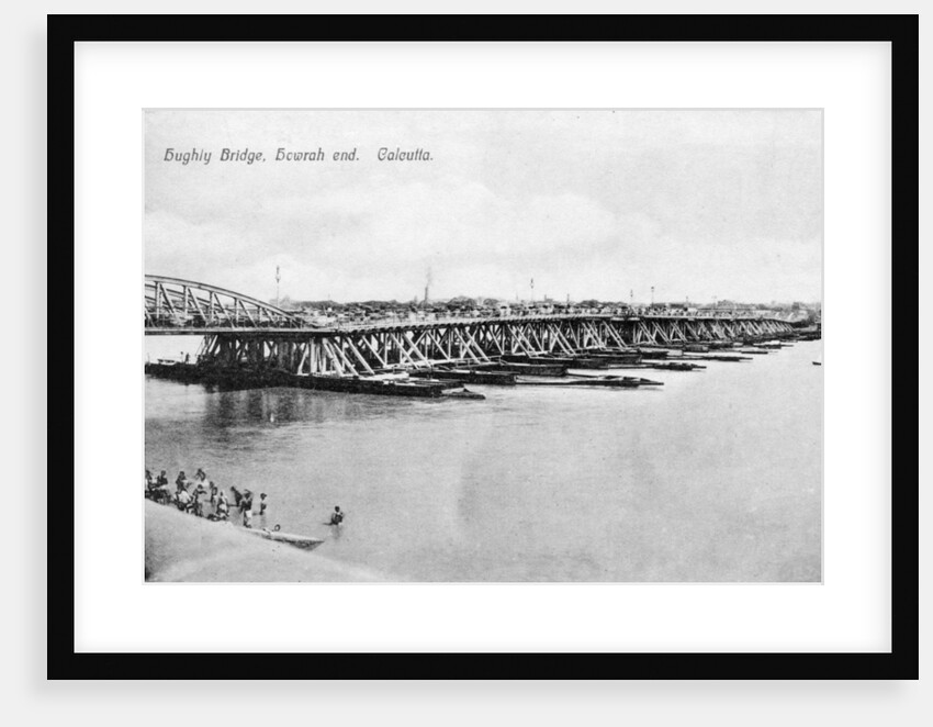 Howrah Bridge over the Hooghly River, Calcutta, India by Anonymous