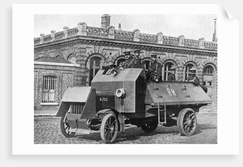 British armoured vehicle, First World War by Anonymous
