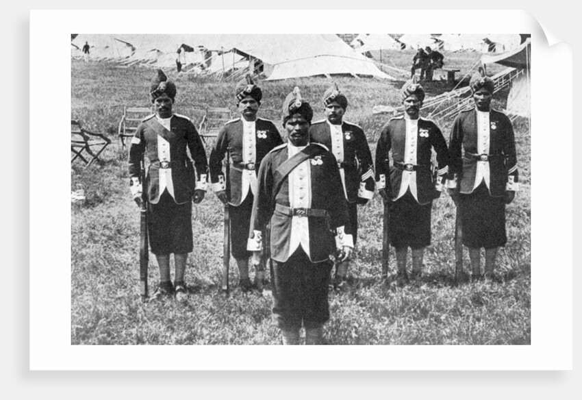 Indian troops at the front, First World War by Anonymous