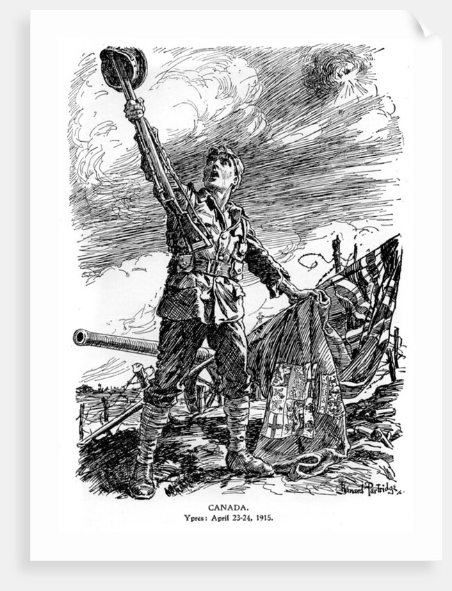 Canada, Ypres, April 23-24 1915 by Bernard Partridge