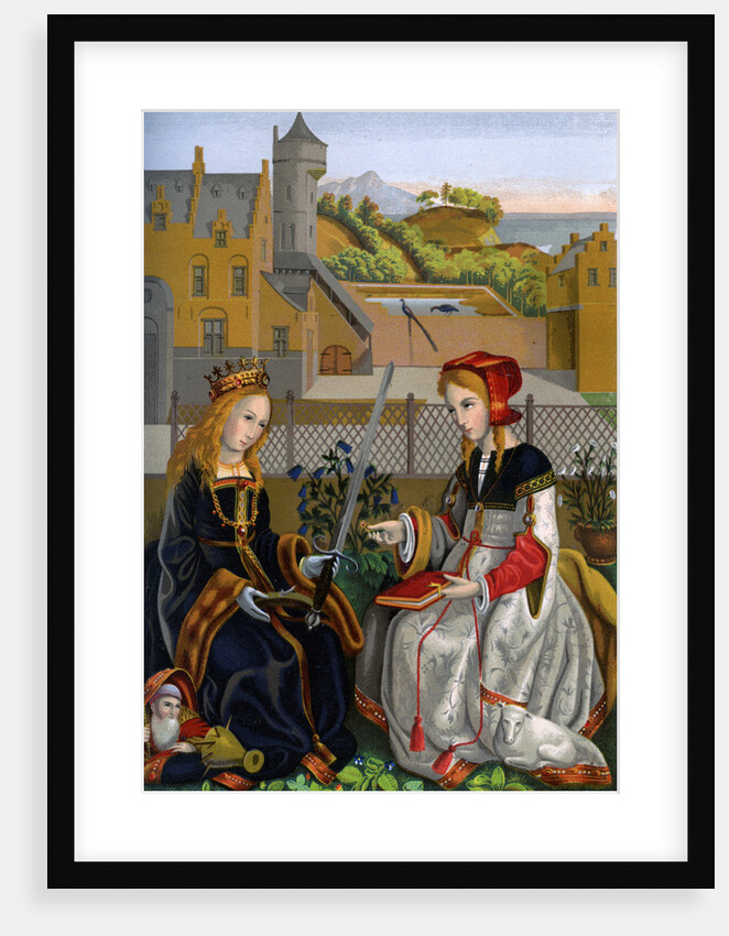 Saint Catherine of Alexandria by H Moulin