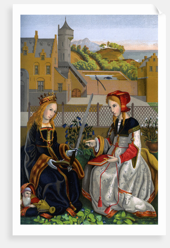 Saint Catherine of Alexandria by H Moulin