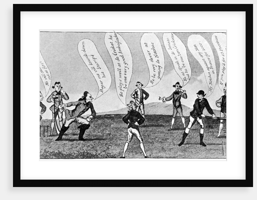 Edward Sackville (1591-1652), 4th Duke of Dorset, playing cricket by Anonymous