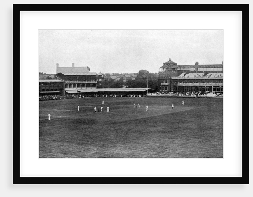 A cricket match in progress at Lord's cricket ground, London by Anonymous