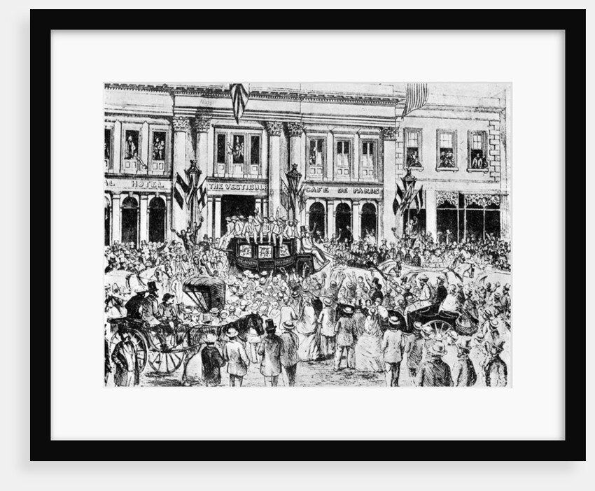 The arrival of the first English cricket team in Australia by Anonymous