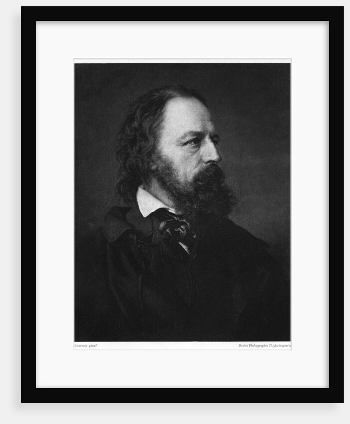 Alfred Tennyson, 1st Baron Tennyson (1809-1892), English poet by Berlin Photographic Co