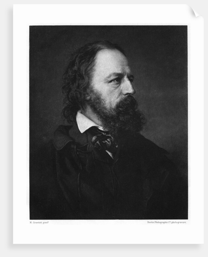 Alfred Tennyson, 1st Baron Tennyson (1809-1892), English poet by Berlin Photographic Co