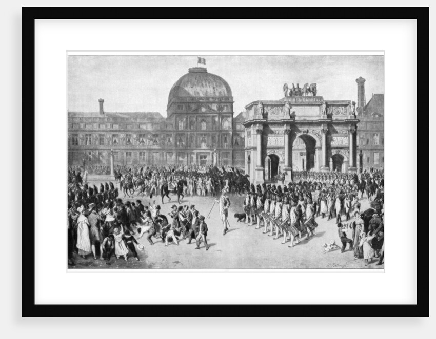 A military parade through Paris, France by Anonymous