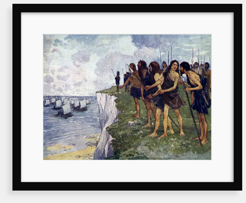 Britons awaiting the imminent arrival of viking ships by Anonymous