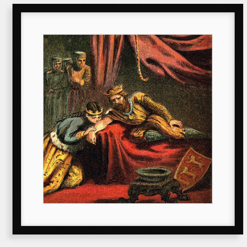 Edward of Woodstock, Prince of Wales, with his wife, Joan, Princess of Wales by Anonymous