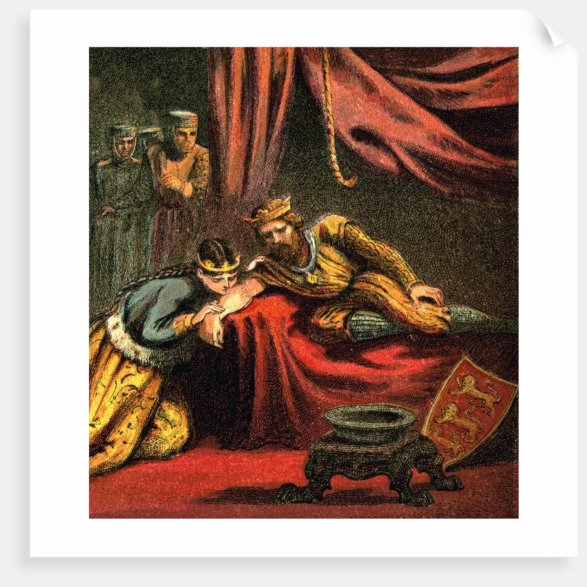 Edward of Woodstock, Prince of Wales, with his wife, Joan, Princess of Wales by Anonymous